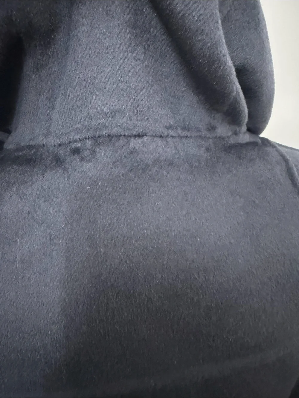 S Max Mara Gray Angora & Virgin Wool Hooded Coat - Hand Sewn - Size US 2